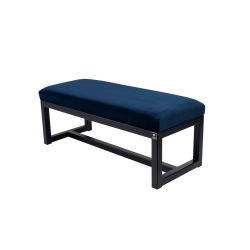Ławka Pufa Tapicerowana Granatowy Stal LGM-9 Rozmiary od 50 cm do 200 cm