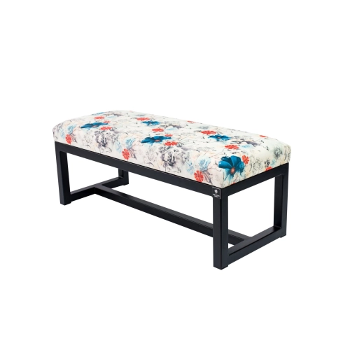 Ławka Pufa Tapicerowana Print AB1 Stal LGM-9 Rozmiary od 50 cm do 200 cm
