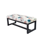 Ławka Pufa Tapicerowana Print AB1 Stal LGM-9 Rozmiary od 50 cm do 200 cm