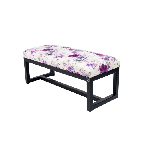 Ławka Pufa Tapicerowana Print AB3 Stal LGM-9 Rozmiary od 50 cm do 200 cm