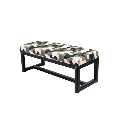 Ławka Pufa Tapicerowana Print AC3 Stal LGM-9 Rozmiary od 50 cm do 200 cm