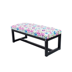 Ławka Pufa Tapicerowana Kwiaty Łowieckie Stal LGM-9 Rozmiary od 50 cm do 200 cm