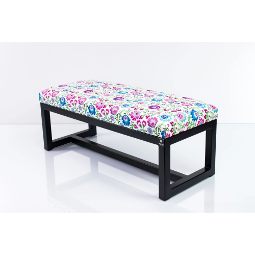 Ławka Pufa Tapicerowana Kwiaty Łowieckie Stal LGM-9 Rozmiary od 50 cm do 200 cm