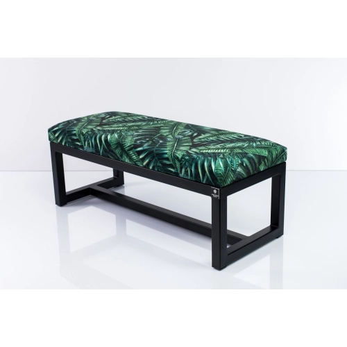 Ławka Pufa Tapicerowana Liście Tropikalne Stal LGM-9 Rozmiary od 50 cm do 200 cm
