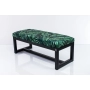 Ławka Pufa Tapicerowana Liście Tropikalne Stal LGM-9 Rozmiary od 50 cm do 200 cm