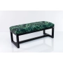 Ławka Pufa Tapicerowana Liście Tropikalne Stal LGM-9 Rozmiary od 50 cm do 200 cm