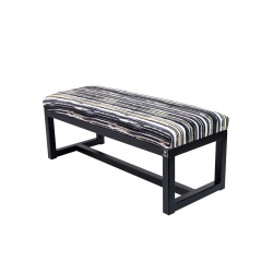 Ławka Pufa Tapicerowana Malowane Paski Stal LGM-9 Rozmiary od 50 cm do 200 cm