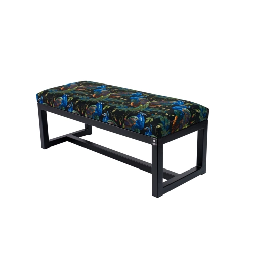 Ławka Pufa Tapicerowana Pawie Stal LGM-9 Rozmiary od 50 cm do 200 cm