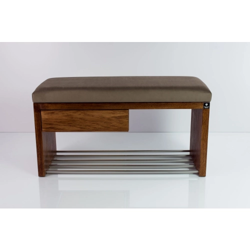 Ławka Szafka Pufa Tapicerowana Siedzisko Gładkie Brązowy LGS-1 Rozmiary od 50 cm do 200 cm