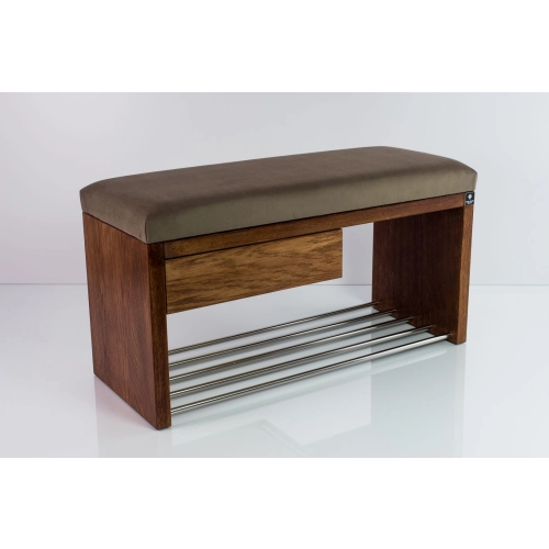 Ławka Szafka Pufa Tapicerowana Siedzisko Gładkie Brązowy LGS-1 Rozmiary od 50 cm do 200 cm