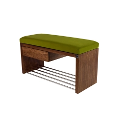 Ławka Szafka Pufa Tapicerowana Siedzisko Gładkie Zieleń Pistacja LGS-1 Rozmiary od 50 cm do 200 cm