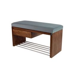 Ławka Szafka Pufa Tapicerowana Siedzisko Gładkie Popiel LGS-1 Rozmiary od 50 cm do 200 cm