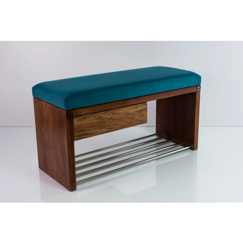 Ławka Szafka Pufa Tapicerowana Siedzisko Gładkie Turkus LGS-1 Rozmiary od 50 cm do 200 cm