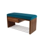 Ławka Szafka Pufa Tapicerowana Siedzisko Gładkie Turkus LGS-1 Rozmiary od 50 cm do 200 cm