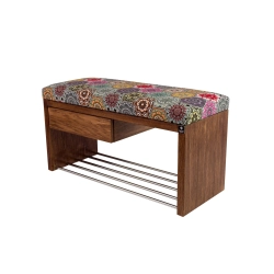 Ławka Szafka Pufa Tapicerowana Siedzisko Gładkie Hexagony Mandala LGS-1 Rozmiary od 50 cm do 200 cm