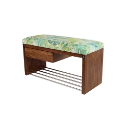 Ławka Szafka Pufa Tapicerowana Siedzisko Gładkie Liście Monstery LGS-1 Rozmiary od 50 cm do 200 cm