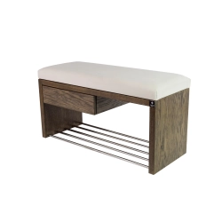 Ławka Szafka Pufa Tapicerowana Siedzisko Gładkie Biały LGS-1 Rozmiary od 50 cm do 200 cm