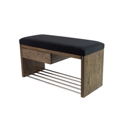 Ławka Szafka Pufa Tapicerowana Siedzisko Gładkie Grafit LGS-1 Rozmiary od 50 cm do 200 cm