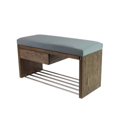 Ławka Szafka Pufa Tapicerowana Siedzisko Gładkie Popiel LGS-1 Rozmiary od 50 cm do 200 cm