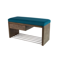 Ławka Szafka Pufa Tapicerowana Siedzisko Gładkie Turkus LGS-1 Rozmiary od 50 cm do 200 cm