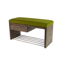 Ławka Szafka Pufa Tapicerowana Siedzisko Gładkie Zieleń Pistacja LGS-1 Rozmiary od 50 cm do 200 cm