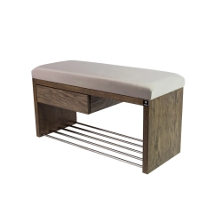 Ławka Szafka Pufa Tapicerowana Siedzisko Gładkie Srebrny LGS-1 Rozmiary od 50 cm do 200 cm