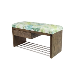 Ławka Szafka Pufa Tapicerowana Siedzisko Gładkie Liście Monstery LGS-1 Rozmiary od 50 cm do 200 cm