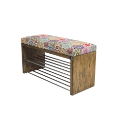 Ławka Szafka Pufa Tapicerowana Siedzisko Gładkie Hexagony Mandala LGS-10 Rozmiary od 50 cm do 200 cm