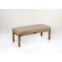 Ławka Pufa Tapicerowana Siedzisko Beż Ekoskóra LGS-1000 Dąb Rozmiary od 50 cm do 200 cm