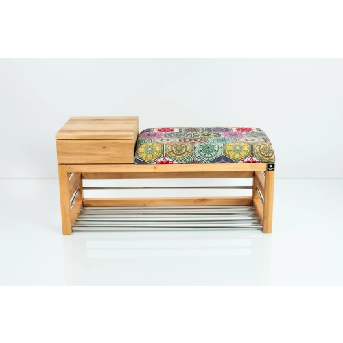 Ławka Pufa Tapicerowana Siedzisko Gładkie Hexagony Mandala LGS-101 Rozmiary od 50 cm do 200 cm