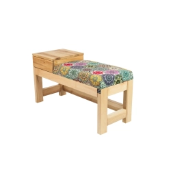 Ławka Pufa Tapicerowana Siedzisko Gładkie Hexagony Mandala LGS-103 Rozmiary od 50 cm do 200 cm