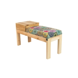 Ławka Pufa Tapicerowana Siedzisko Gładkie Hexagony Mandala LGS-105 Rozmiary od 50 cm do 200 cm