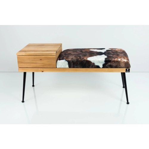 Ławka Pufa Tapicerowana Siedzisko Gładkie Krowa 01 LGS-106 Rozmiary od 70 cm do 200 cm