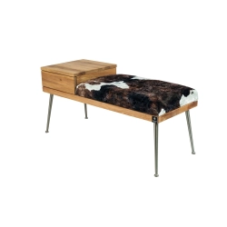 Ławka Pufa Tapicerowana Siedzisko Gładkie Krowa 01 LGS-106 Rozmiary od 70 cm do 200 cm