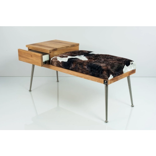 Ławka Pufa Tapicerowana Siedzisko Gładkie Krowa 01 LGS-106 Rozmiary od 70 cm do 200 cm