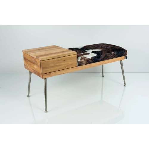 Ławka Pufa Tapicerowana Siedzisko Gładkie Krowa 01 LGS-106 Rozmiary od 70 cm do 200 cm