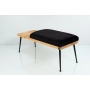 Ławka Pufa Tapicerowana Siedzisko Gładkie Czarny LGS-107 Rozmiary od 50 cm do 200 cm