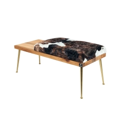 Ławka Pufa Tapicerowana Siedzisko Gładkie Krowa 01 LGS-107 Rozmiary od 50 cm do 200 cm