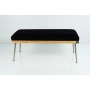 Ławka Pufa Tapicerowana Siedzisko Gładkie Czarny LGS-108 Rozmiary od 50 cm do 200 cm