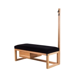 Ławka Szafka Pufa Tapicerowana Siedzisko Gładkie Czarny Wieszak LGS-13 Rozmiary od 50 cm do 200 cm