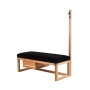 Ławka Szafka Pufa Tapicerowana Siedzisko Gładkie Czarny Wieszak LGS-13 Rozmiary od 50 cm do 200 cm