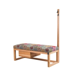 Ławka Szafka Pufa Tapicerowana Siedzisko Gładkie Hexagony Mandala Wieszak LGS-13 Rozmiary od 50 cm do 200 cm