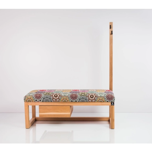 Ławka Szafka Pufa Tapicerowana Siedzisko Gładkie Hexagony Mandala Wieszak LGS-13 Rozmiary od 50 cm do 200 cm