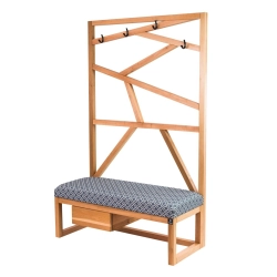 Ławka Szafka Pufa Tapicerowana Siedzisko Gładkie EVO 33 Wieszak LGS-14 Rozmiary od 50 cm do 200 cm