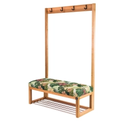 Ławka Szafka Pufa Tapicerowana Siedzisko Gładkie Tropic 01 Wieszak LGS-15 Rozmiary od 50 cm do 200 cm