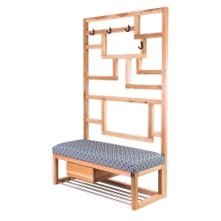 Ławka Szafka Pufa Tapicerowana Siedzisko Gładkie EVO 33 Wieszak LGS-18 Rozmiary od 50 cm do 200 cm