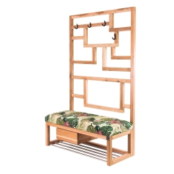 Ławka Szafka Pufa Tapicerowana Siedzisko Gładkie Tropic 01 Wieszak LGS-18 Rozmiary od 50 cm do 200 cm