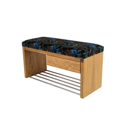 Ławka Szafka Pufa Tapicerowana Siedzisko Gładkie Pawie LGS-2 Rozmiary od 50 cm do 200 cm