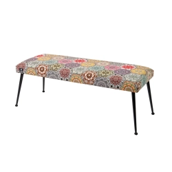 Ławka Pufa Tapicerowana Siedzisko Gładkie Hexagony Mandala LGS-200 Rozmiary od 50 cm do 140 cm