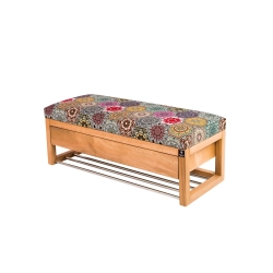 Ławka Szafka Pufa Tapicerowana Siedzisko Gładkie Hexagony Mandala LGS-22 Rozmiary od 50 cm do 200 cm